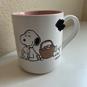 Peanuts Snoopy Easter Mug with Pink Interior